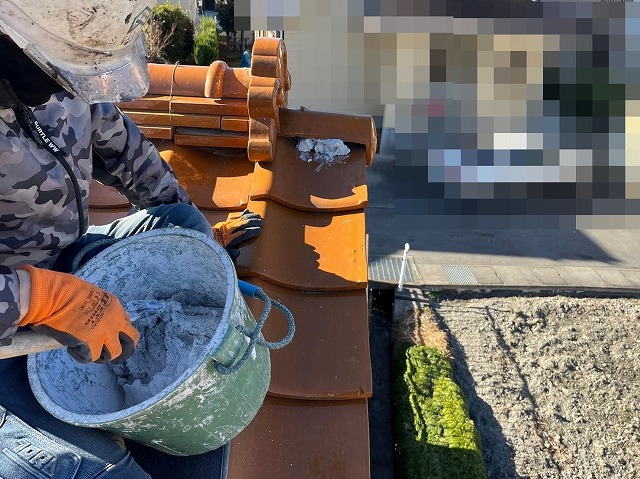 甲府市　瓦屋根工事